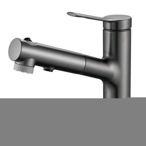 Смеситель Raffine F281T на раковину оружейная сталь - фото 2