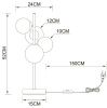 Настольная лампа Arte Lamp Gemini (Гемини) A2243LT-4PB
