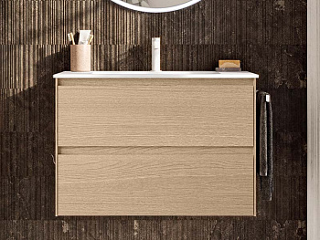 Тумба под раковину Berloni Bagno WAKBS2CEDIC 1428 60х46х55 подвесная цвет бежевый