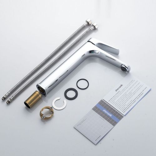 Смеситель для раковины Shevanik S4211 на столешницу хром - фото 4