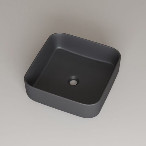 Раковина керамическая IDDIS Bridge BRIGM04i27 39х39 накладная цвет серый без отверстий под смеситель - фото 4