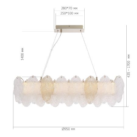 Люстра подвесная ST Luce Lightsome (Лигхтсоме) SL6135.233.01