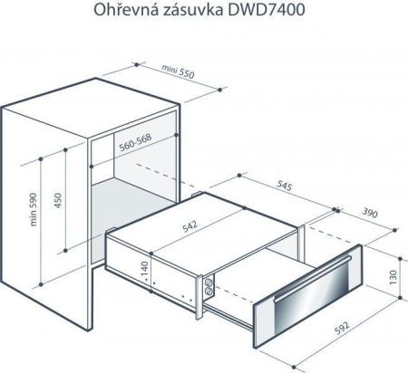 Подогреватель посуды De Dietrich DWD7400W