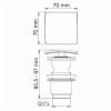 Донный клапан Wasserkraft Системы слива A105 хром