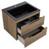 Тумба под раковину Vincea Chiara 2D VMC-2C2600NO 60х50 подвесная цвет коричневый