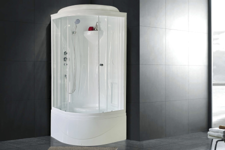 Душевая кабина Royal Bath BK RB90BK1-T 90х90 четверть круга с крышей ориентация универсальная