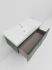 Тумба с раковиной La Fenice CUBO NFNC-01-CUB-G-100-1-100 100х50 подвесная цвет серый