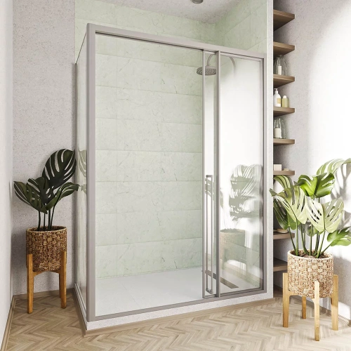 Душевой уголок Veconi Premium Prato PR3/R-SP-110100-01-CH-C4 110х100 стекло прозрачное профиль хром без поддона - фото 3