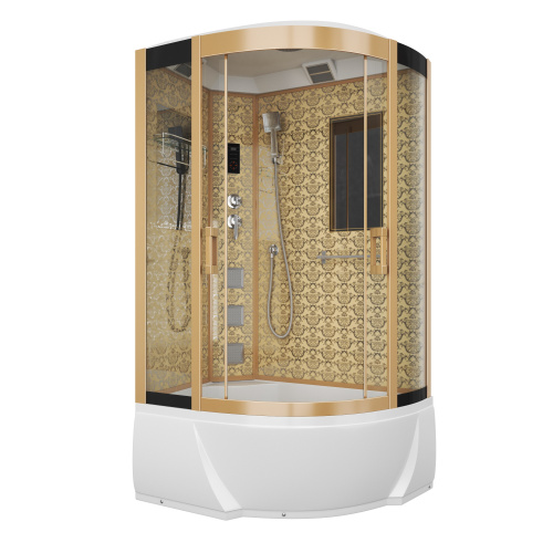 Душевая кабина Niagara Luxe 7712GL 120х80 асимметричная с крышей