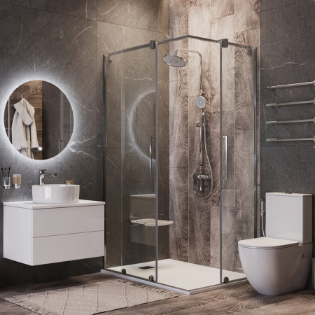 Душевая стойка Bond Circle B01-9100 настенная цвет хром глянцевый