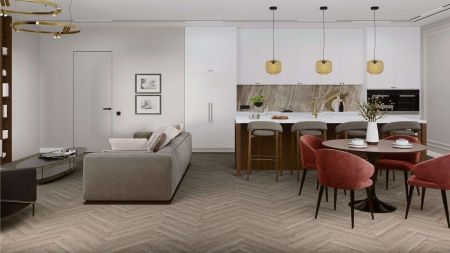 SPC ламинат Damy Floor LONDON 0137 Ливерпуль толщина 0.4 см 43 класс 615х123