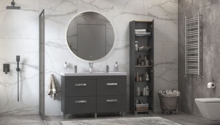 Тумба под раковину Velvex ORLANDO tnORL.120-232 120х40 напольная цвет серый