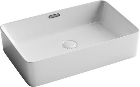 Раковина из сантехнического фарфора Ceramica Nova ELEMENT CN5025 60х40 накладная цвет белый без отверстий под смеситель