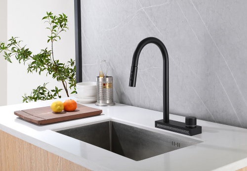 Смеситель для кухни ABBER Wasser Kreis AF8114B на мойку черный матовый - фото 2