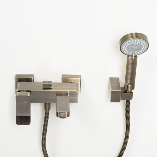 Смеситель для ванны WasserKRAFT Exter 1600 1601 настенный бронза - фото 5