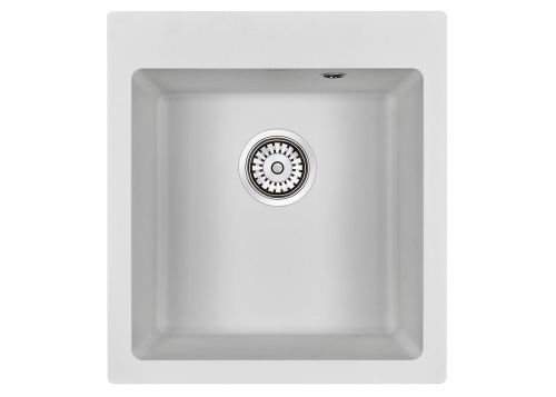 Мойка кухонная Paulmark KANTE 45 PM104651-WH 46,5х51 белый