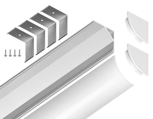 Алюминиевый угловой профиль Ambrella Light Alum Profile (Алум Профиле) GP2100WH - фото 5