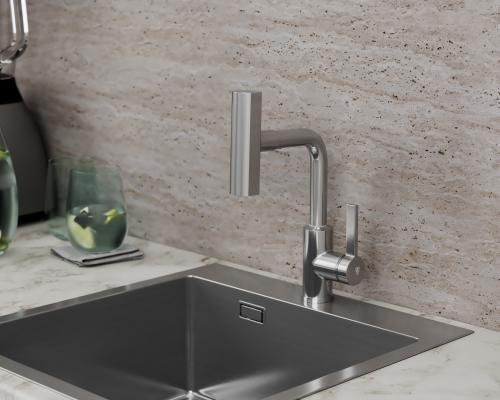 Смеситель для кухни Tinos TI3732-17 на раковину/столешницу хром - фото 4