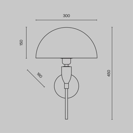 Бра Maytoni Prima Z034WL-01CH