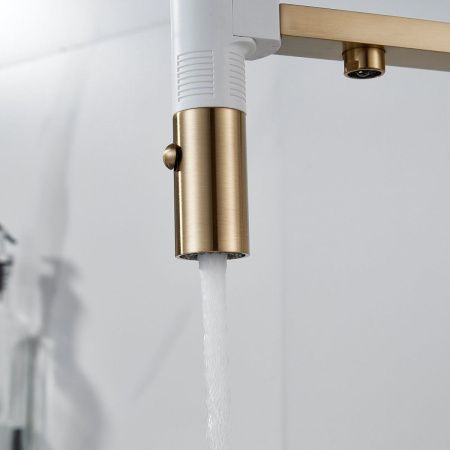 Смеситель для кухни Rose R958G на мойку золото