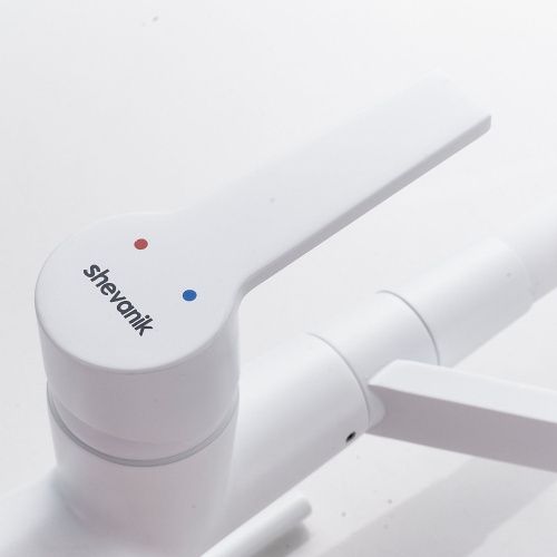 Смеситель для кухни Shevanik S278C на мойку белый - фото 5