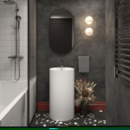 Раковина акриловая Wellsee Chalice Perfection 230614000 50х50 напольная цвет белый 1 отверстие под смеситель