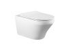 Унитаз подвесной CHARUS TORRE BIANCA EWC700-124W белый с сиденьем микролифт безободковый каскадный смыв