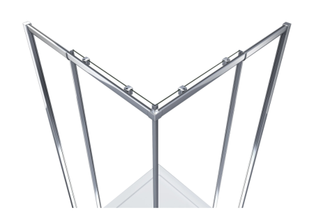 Душевой уголок GOOD DOOR SPIRIT СП00024 90х90 стекло прозрачное профиль хром без поддона