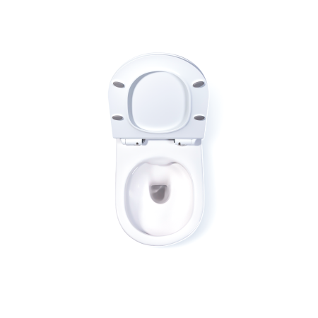 Унитаз подвесной CHARUS EWC700-120W белый с сиденьем микролифт безободковый каскадный смыв