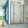 Душевая дверь Vegas-Glass AFP-F Retta AFP-F Retta 140 02М 10 R 140х200 стекло матовое профиль черный
