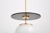 Светильник подвесной Lumina Deco Dalton (Далтон) LDP 7014-1 GD+BK