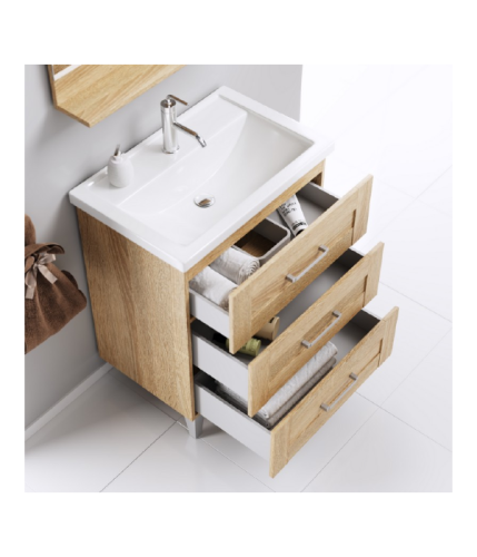 Тумба под раковину Aqwella Y FOS01083DS 77х45х84 напольная - фото 3