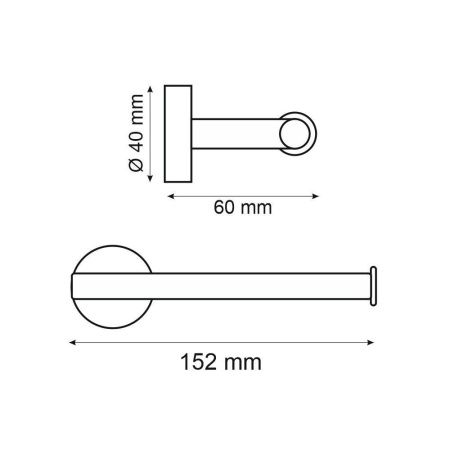 Бумагодержатель Webert Rimini RI500801010
