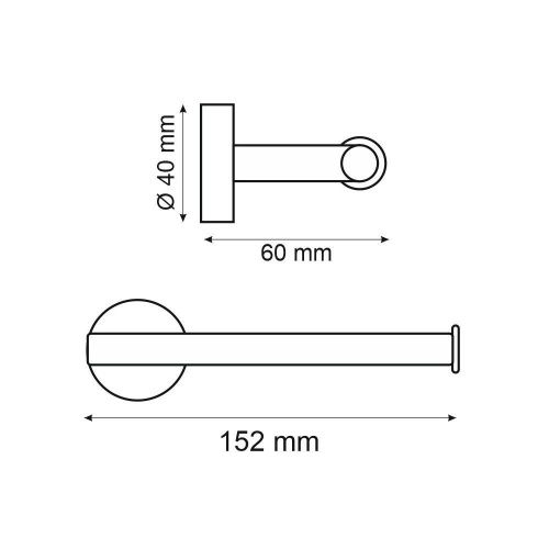 Бумагодержатель Webert Rimini RI500801010 - фото 3