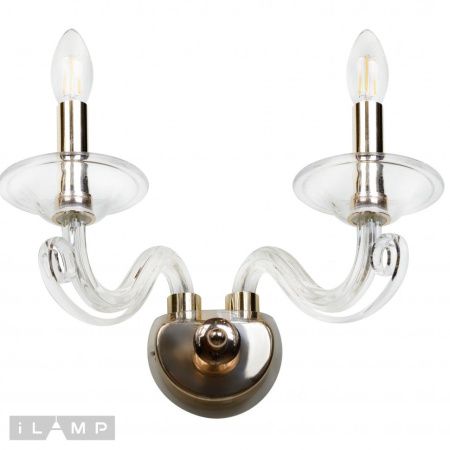 Бра iLamp King (Кинг) W9372-2 GD