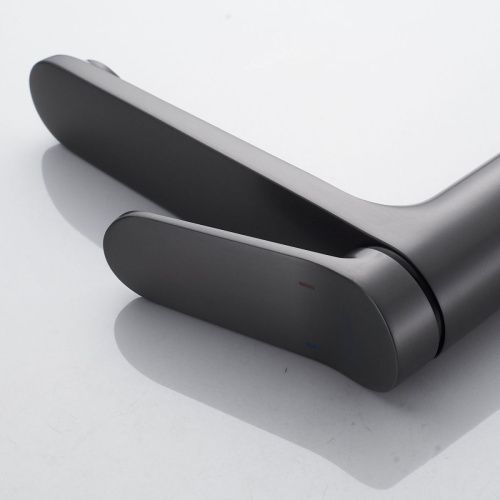 Смеситель для раковины Shevanik S43T S4311T на столешницу оружейная сталь - фото 5