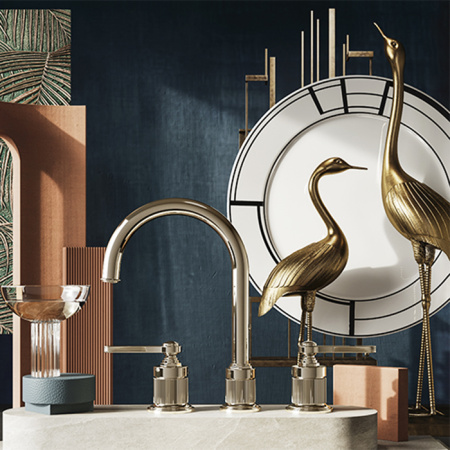 Смеситель Gessi Venti20 65015#710 на раковину латунь