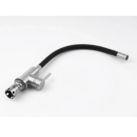 Смеситель для кухни Knotlor STREAMLINE SS-02 на мойку нержавеющая сталь