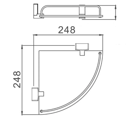Полка в ванную комнату D-Lin D264330