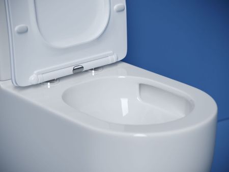 Унитаз напольный с бачком Ceramica Nova METROPOL CN4001T белый с сиденьем микролифт безободковый смыв торнадо