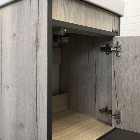 Тумба с раковиной Comforty Вена 00-00006653CF 50х50 подвесная цвет серый