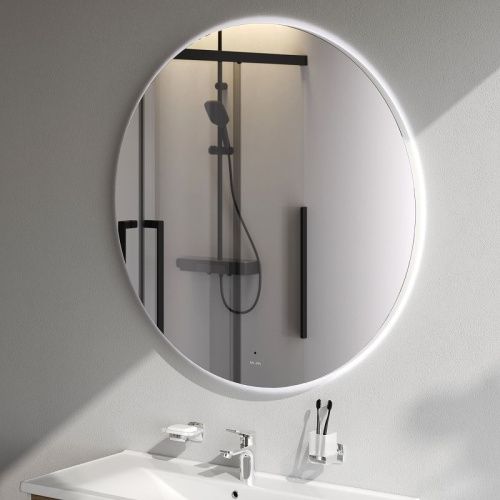 Зеркало с подсветкой Am.Pm X-Joy M85MOX41101S 110х110 подвесное - фото 4