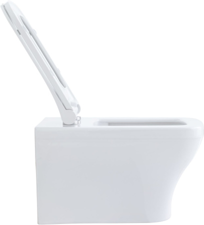 Чаша унитаза подвесная Allen Brau Infinity 4.21011.20 цвет белый без сиденья безободковая каскадный смыв