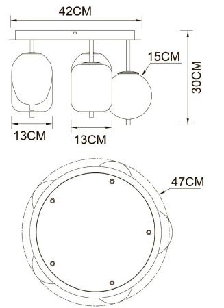 Люстра потолочная Arte Lamp Freddie (Фреддие) A2231PL-5PB