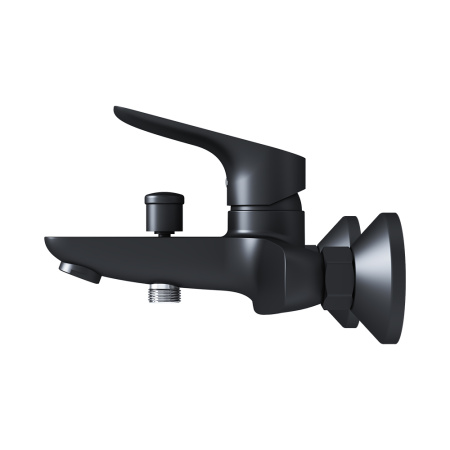 Смеситель для ванны и душа Damixa Jupiter 771000301 настенный черный без термостата