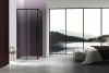 Душевой уголок Vincea Slim-N VSS-4SN8010CGB 100х80 стекло тонированное профиль черный без поддона