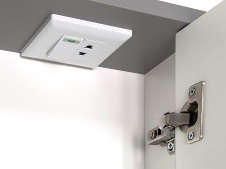 Зеркало-шкаф Brevita Balaton BAL-04100-01-01 100х80 подвесной цвет белый/серый