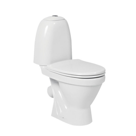 Унитаз-компакт напольный с бачком Sanita Виктория (Sanita) WC.CC/Victoria/1-P/WHT.G/S1 белый без сиденья каскадный смыв