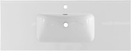 Раковина керамическая Allen Brau Glority 1.35010.20 120х50 полувстраиваемая цвет белый 1 отверстие под смеситель