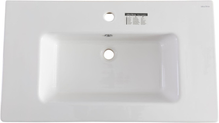 Раковина керамическая Allen Brau Fantasy 4.11012.20 82х47 полувстраиваемая цвет белый 1 отверстие под смеситель